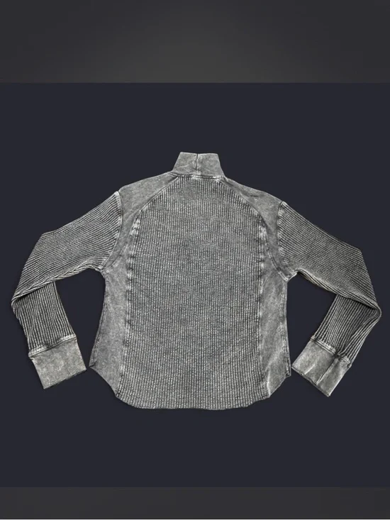 FREE PEOPLE WOMEN'S ASHTON ZIP THERMAL LONG SLEEVE PULLOVER - Picture 7 of 9